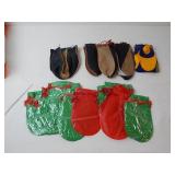 Lot of Vintage Toy Marble Bags Leather & Plastic