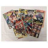 (8) Vintage Web of Spiderman Comic Books
