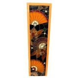 Vintage Japanese-Inspired Stained Glass Panel