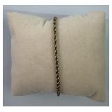14K Yellow Gold Rope Chain Bracelet 4.38g