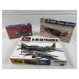 (3) Vtg WWII Model Plane Kits NIB Revell, Heller