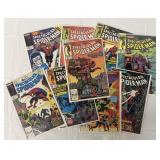 (9) Vintage Spectacular Spiderman Comic Books