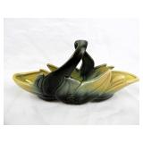 Vtg Hull Pottery Ombre Glossy Glaze Oblong Basket