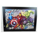 Vtg Marvel Avengers Assemble 3D Art