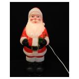 Vintage Lighted Blow Mold Santa Claus Figure