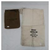 Vintage Heavy-Duty Canvas Bank Bags (2) Auburn WA