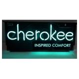 Vintage Cherokee Scrubs Green Neon Sign