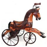 Antique Victorian Style Carousel Horse Tricycle
