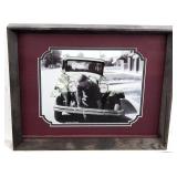 Vintage Colorized B & W Antique Car Photo Bisbee