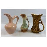(3) Vtg Pottery Pitchers McCoy and More
