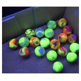 (20) Vintage Shooter Marbles Uranium Glass