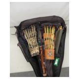Crossbow With Padded Bag, Quivers & Bolts