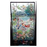 FAUX Avian Themed Stained Glass Window Hanging