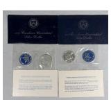 1971, 1974  40% Silver Eisenhower Unc. Dollars