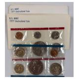 (2) 1977 US Mint Uncirculated Coin Sets