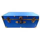 Seward Blue Storage Footlocker Trunk