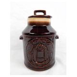 Vtg McCoy Pottery Bicent Milk Can Cookie Jar