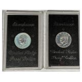 1972, 1973 Eisenhower 40% Silver Dollar Proofs