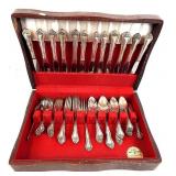 Vintage Oneida 62pc Silver Plated Flatware Set