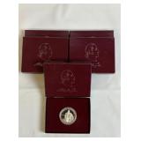 (5) 1982 90% Silver Washington Half Dollar Proofs