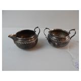 Gorham Sterling Silver Creamer & Sugar 165 Grams