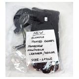 New Olympia Heated Leather Kevlar Gloves - Large