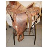 Vintage Texas Tanning & Mfg Co Western Saddle 15'