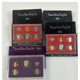 '81, '82, '84 US Mint Proof Sets