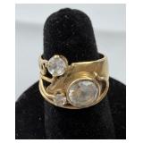 14K Gold Synthetic Diamond 1 Carat Plus 8.4g
