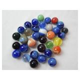 (33) Assorted Vintage Shooter Marbles