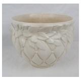 vintage McCoy Jardiniere Planter Quilted Ivory