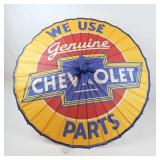 Vintage Paper and Bamboo Parasol Chevy Sign