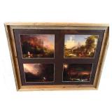 Vtg 'The Voyage of Life' Thomas Cole Framed Set