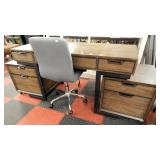 Aspenhome Harper Point Executive Desk w Chair
