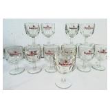 Vintage Budweiser Thumbprint Beer Goblets (11)