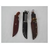 (3) Hunting Knives Western Boulder Co & more