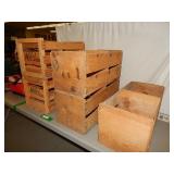 (5) Vintage Wood Produce/ Fruit Crates
