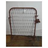 Antique Metal frame Wire Fence Garden Gate