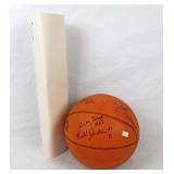 Vtg CSI Golden Eagles Signed Poster & Basketball