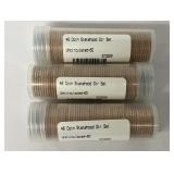 (3) Rolls of 46 Statehood Quarters Uncirculated