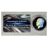 1971 HoloNight Black Ruthenium Silver Dollar