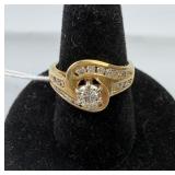 14K Gold 1/3 Carat Diamond Ring 4.56 Grams