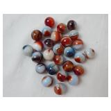 (27) Vintage Marbles Assorted Swirls & Colors
