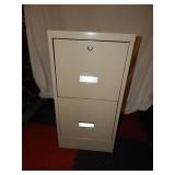 Two Drawer Metal Filing Cabinet