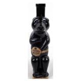 Vtg Allasch Liqueur Black Glass Bear Decanter
