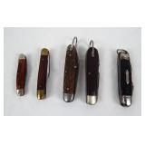 Collection of (5) Vintage Pocket Knives