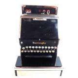 Vtg 1930s Burroughs Push Button Cash Register