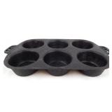 6-Cup Cast Iron Muffin or Cornbread Pan