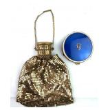 VTG Whiting & Davis Mesh Bag, 'Follow Me' Compact