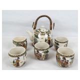 Asian-Style Porcelain Tea Set
